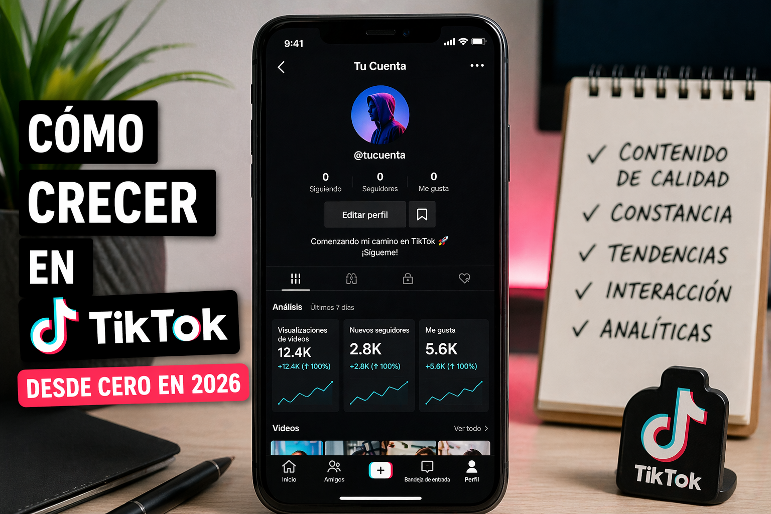 como crecer en tiktok